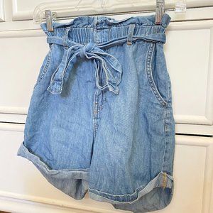 H&M Paper Bag Denim Shorts